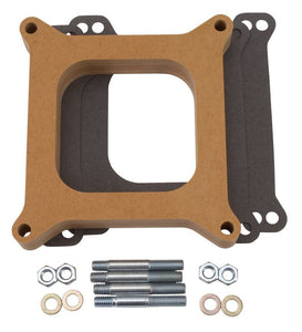 Edelbrock Carburetor Spacer - 1" Thick - Wood