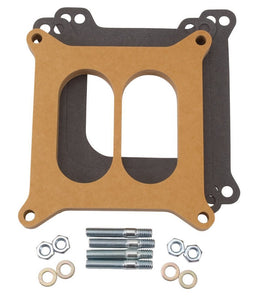 Edelbrock Carburetor Spacer - .5" Divided - Wood