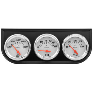 Equus 2" White Volt Triple Gauge Kit E5200