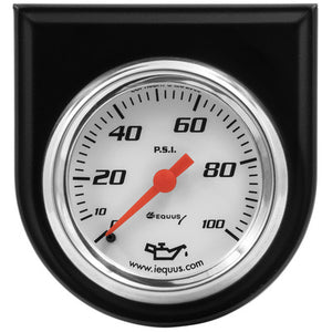 Equus 2" White Oil Pressure Gauge Kit E5244