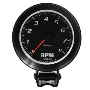 Equus 3-3/8" Black Tachometer E6068