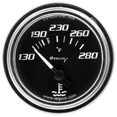Equus 2" Chrome Mechanical Water Temperature Gauge E7232