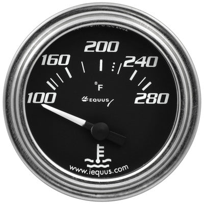 Equus 2" Chrome Electric Water Temperature Gauge E7262