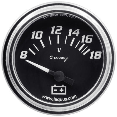 Equus 2" Chrome Voltmeter E7268