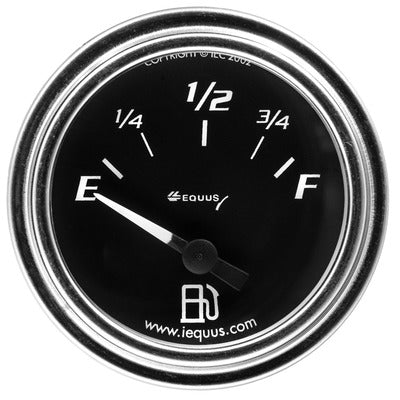 Equus 2" Chrome Fuel Level Gauge E7361 - Ford & Chrysler 