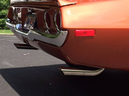 Pypes Exhaust Tips Slip Fit 2.5in Pair (Long) EVT58