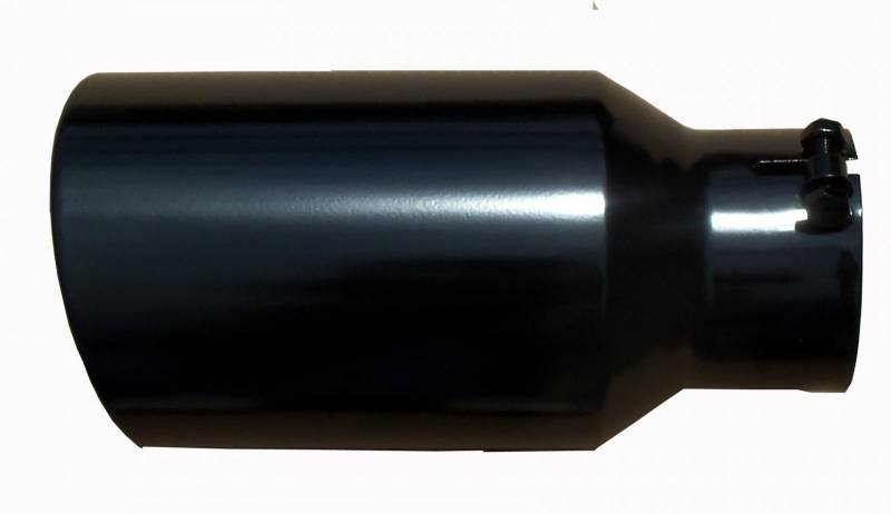 Pypes Exhaust Tip 5" x 6" 12" L Black Weld-on EVT506B