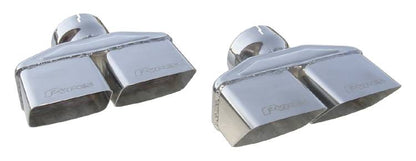 Pypes Exhaust Tips Slip Fit 3in Dual Rectangle Slant EVT88