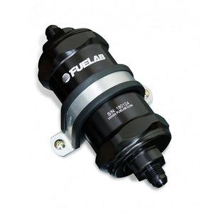 Fuelab Fuel Filter In-Line 3in 6 Micron Fiberglass 6AN