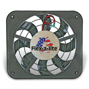 Flex-A-Lite Electric Cooling Fan 12in Lo Profile Puller Fan w/Controls