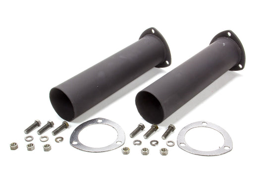 Flowtech Exhaust Collector Reducer Extension Afterburner Thrust Toobs 3"x12" (Pair) 10511FLT