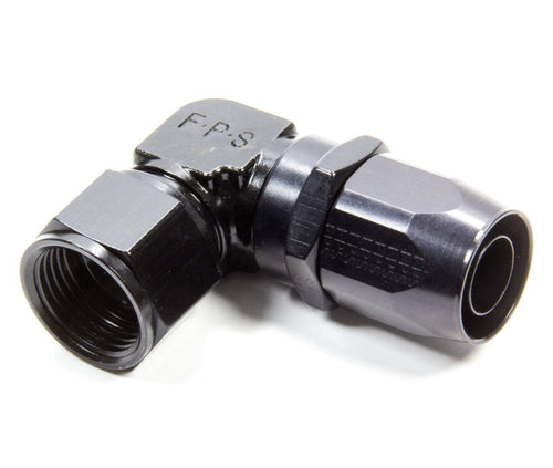 Fragola Hose Fitting #12 90-Degree Black - Low Profile 109112-BL