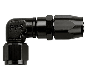 Fragola Hose Fitting #20 90-Degree Black - Low Profile 109120-BL