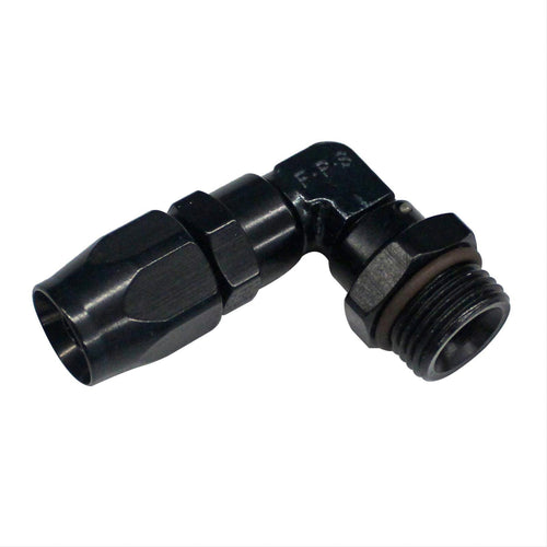 Fragola 12an ORB Male 90-Degree to 12an Hose Fitting Black 189012-BL