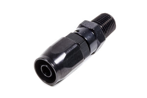 Fragola #6 Straight x 1/4 MPT Hose End Black 190106-BL