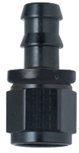 Fragola Hose Fitting #8 Straight Push Lock Black 200108-BL