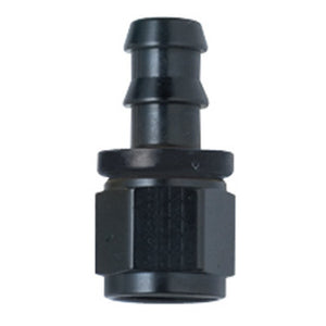 Fragola Hose Fitting #20 Straight Push Lock Black 200120-BL