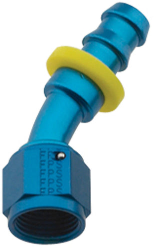 Fragola Hose Fitting #8 30-Degree Push Lock 203008