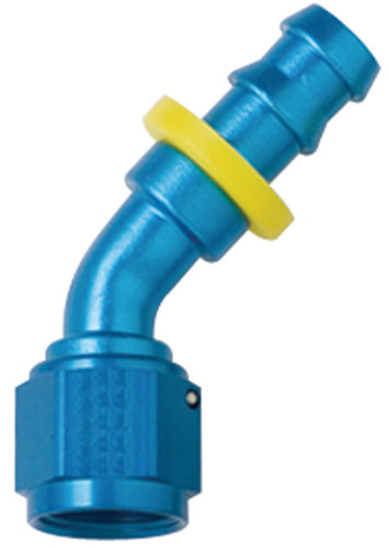 Fragola Hose Fitting #4 45-Degree Push Lock 204504