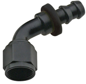 Fragola Hose Fitting #6 60-Degree Push Lock Black 206006-BL