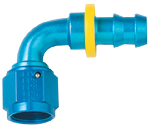 Fragola Hose Fitting #4 90-Degree Push Lock 209004