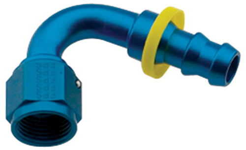 Fragola Hose Fitting #6 120-Degree Push Lock 212006