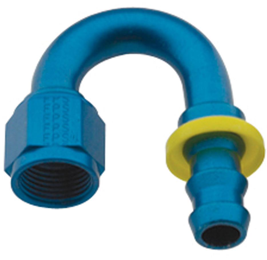 Fragola Hose Fitting #8 180-Degree Push Lock 218008