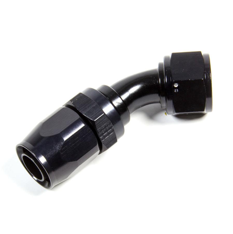 Fragola Hose Fitting #10 45-Degree to #12 Hose Black 224511-BL