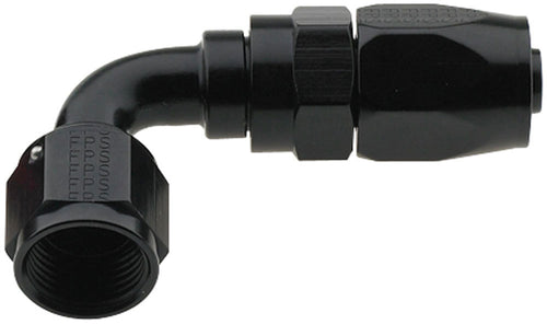 Fragola Hose Fitting #6 90-Degree Pro-Flow Black 229006-BL