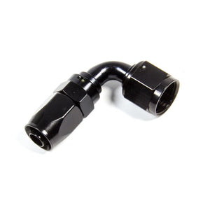 Fragola Hose Fitting #10 90-Degree to #8 Hose Black 229009-BL