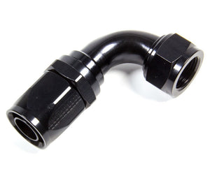 Fragola Hose Fitting #12 90-Degree to #16 Hose Black 229013-BL