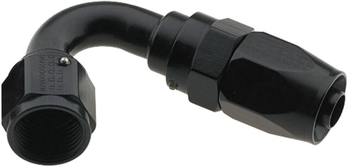 Fragola Hose Fitting #4 120-Degree Pro-Flow Black 231204-BL