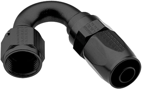 Fragola Hose Fitting #4 150-Degree Pro-Flow Black 231504-BL