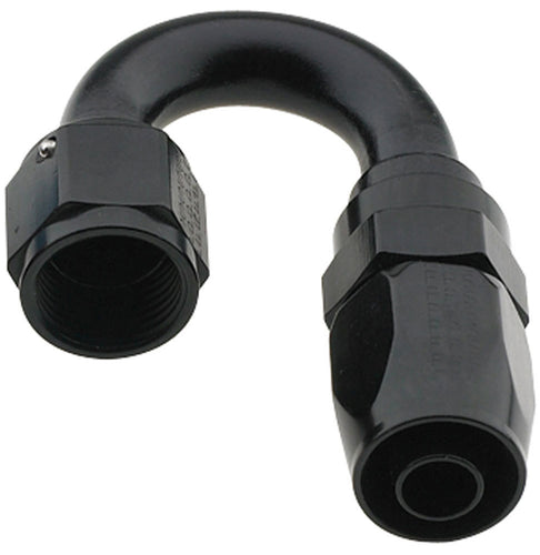 Fragola Hose Fitting #12 180-Degree Pro-Flow Black 231812-BL