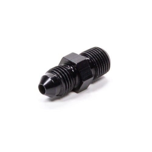 Fragola Straight Adapter Fitting #3 x 1/8 MPT Black 481603-BL