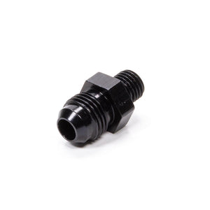 Fragola Straight Adapter Fitting #6 x 1/4 MPT Black 481606-BL