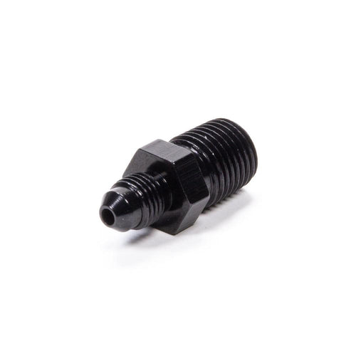 Fragola Straight Adapter Fitting #3 x 1/4 MPT Black 481634-BL