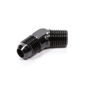 Fragola 45-Degree Adapter Fitting #6 x 1/4 MPT Black 482306-BL