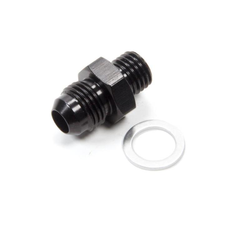 Fragola Male Adapter Fitting #6 x 9/16-24 Holley Black 491951-BL