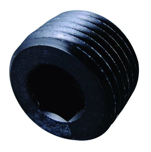 Fragola 1/16 MPT Allen Pipe Plug Black 493201-BL