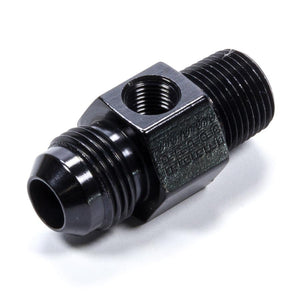 Fragola #8 X 3/8MPT Inline Gauge Adapter Fitting Black 495004-BL