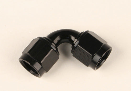 Fragola 4an Female 90-Degree Coupler Fitting Black 496321-BL