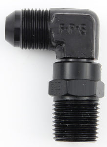 Fragola #4 x 1/4 MPT 90-Degree Swivel Adapter Black 499144-BL