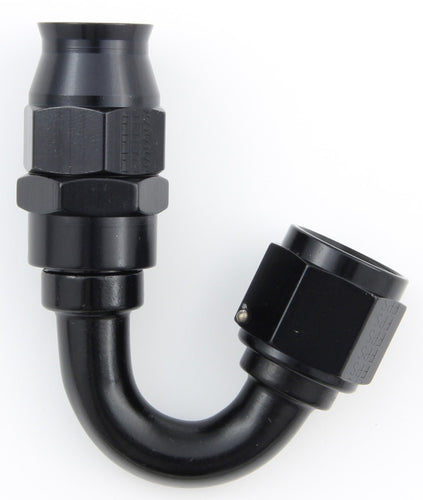 Fragola Hose Fitting #10 150-Degree PTFE Black 681510-BL