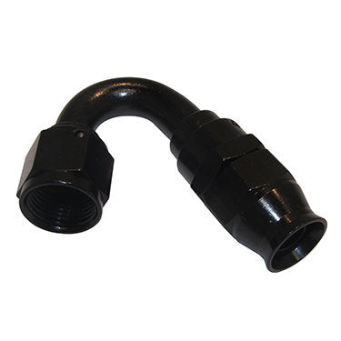 Fragola Hose Fitting #12 150-Degree PTFE Black 681512-BL