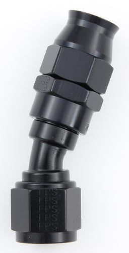 Fragola Hose Fitting #6 30-Degree PTFE Black 683006-BL