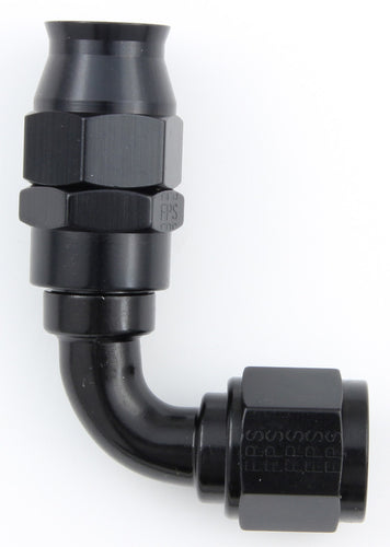 Fragola Hose Fitting #8 90-Degree PTFE Black 689008-BL