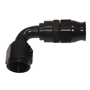 Fragola Hose Fitting #12 90-Degree PTFE Black 689012-BL