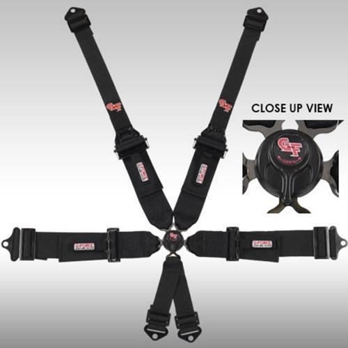 G-Force 6-Point Camlock Harness HNR 7601BK - SFI 16.5