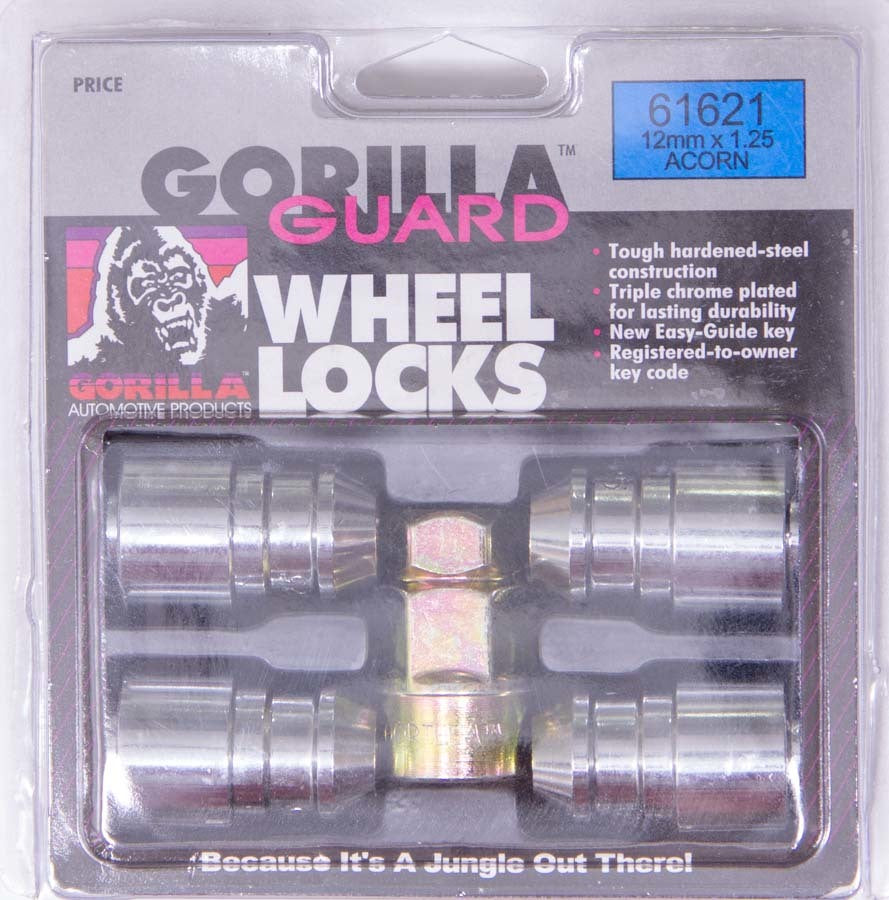 Gorilla Wheel Locks 12mm x 1.25 Acorn (4pk) 61621